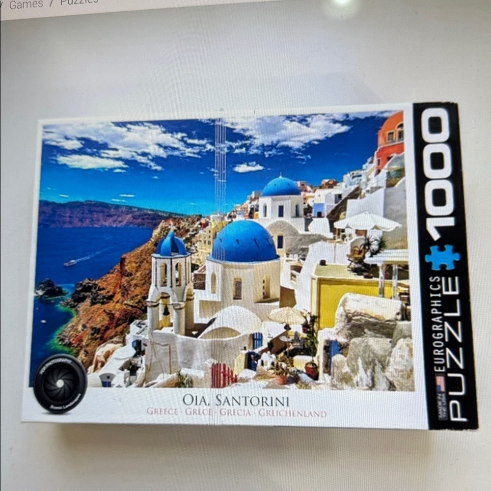 NIB Eurographics Santorini/Oia 1000-Piece Puzzle